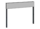 C+P Rückenlehne für Umkleidebank 1 seitig schwarzgrau grau 1000 x 796 mm