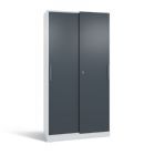 C+P Schiebetürenschrank Asisto mit Doppeltüren anthrazitgrau 1000 x 435 x 1980 mm
