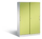 C+P Schiebetürenschrank Asisto 1980 x 1200 x 435 mm lichtgrau viridingrün