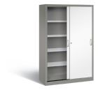 C+P Schiebetürenschrank Acurado 2000 1950 x 1200 x 500 mm graualuminium weiß