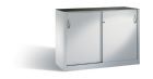 C+P Schiebetürenschrank Acurado mit Gummimatte lichtgrau 1600 x 400 x 1000 mm
