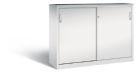 C+P Schiebetürenschrank mit Sichtfenster Acurado hellgrau 1600 x 500 x 1200 mm