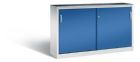 C+P Schiebetürenschrank Acurado mit Gummimatte enzianblau 1600 x 400 x 1000 mm