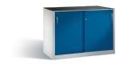 C+P Schiebetürenschrank Acurado 2000 Front in enzianblau 1600 x 500 x 1000 mm