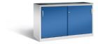 C+P Schiebetürenschrank fürs Büro Acurado 2000 enzianblau 1600 x 600 x 1000 mm