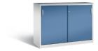 C+P Schiebetürenschrank Acurado 2000 1200 x 1600 x 600 mm lichtgrau fernblau