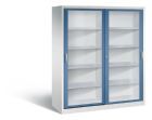 C+P Schiebetürenschrank Acurado 2000 1950 x 1600 x 600 mm lichtgrau fernblau