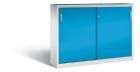 C+P Schiebetürenschrank Acurado 2000 mit Sichttüren lichtblau 1600 x 400 x 1200 mm