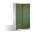 C+P Schiebetürenschrank Acurado 2000 1950 x 1200 x 500 mm lichtgrau resedagrün