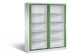 C+P Schiebetürenschrank Acurado 2000 1950 x 1600 x 500 mm lichtgrau resedagrün