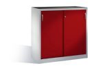 C+P Schiebetürenschrank Acurado 2000 2 Fachböden rubinrot 1200 x 500 x 1200 mm