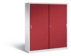 C+P Schiebetürenschrank Acurado 2000 1950 x 1600 x 500 mm lichtgrau rubinrot