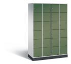 C+P Schließfachschrank Intro 24 Fächer 1950 x 1220 x 490 mm lichtgrau resedagrün