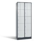 C+P Schließfachschrank Resisto 10 Fächer 1950 x 772 x 540 mm anthrazit lichtgrau