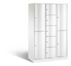 C+P Schließfachschrank Resisto 9 Fächer 1950 x 1148 x 540 mm in weiß