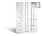 C+P Schließfachschrank Resisto 15 Fächer 1950 x 1148 x 540 mm in weiß