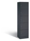 C+P Schließfachschrank Serie 8070 5 Fächer anthrazit 460 x 480 x 1950 mm