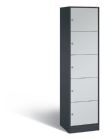 C+P Schließfachschrank Serie 8070 5 Fächer lichtgrau 460 x 480 x 1950 mm