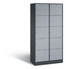 C+P Schließfachschrank Serie 8070 1950 x 900 x 480 mm anthrazit weißaluminium