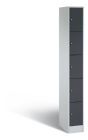 C+P Schließfachschrank Serie 8070 mit 5 Fächer dunkelgrau 240 x 480 x 1950 mm