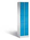 C+P Schließfachschrank Serie 8070 H 1950 x B 460 x T 480 mm lichtgrau lichtblau
