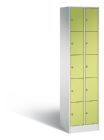 C+P Schließfachschrank Serie 8070 H 1950 x B 460 x T 480 mm lichtgrau viridingrün