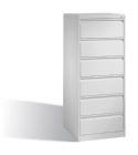C+P Schubladenschrank Acurado 6 Schubladen in lichtgrau 553 x 590 x 1357 mm