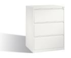 C+P Kleiner Schubladenschrank mit Schloss Acurado weiß 787 x 590 x 1045 mm