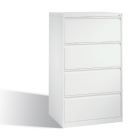 C+P Büro Schubladenschrank Acurado 4 fach weiß 787 x 590 x 1357 mm