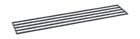 C+P Schuhrost aus Vierkantrohr für Sitzbank B 1500 x T 350 mm schwarzgrau