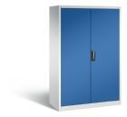 C+P Schwerlastschrank mit Schubladen 1950 x 1200 x 600 mm lichtgrau enzianblau