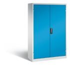 C+P Schwerlastschrank mit Schubladen 1950 x 1200 x 500 mm lichtgrau lichtblau