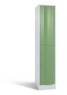 C+P Spind doppelstöckig Resisto XL 1 Abteil resedagrün 396 x 640 x 1950 mm