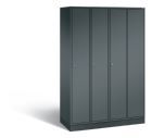 C+P Garderobenspind Intro 4 Abteile 1950 x 1220 x 490 mm in anthrazit