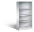 C+P Stahlregal mit 3 Einlegeböden Asisto lichtgrau 800 x 435 x 1635 mm