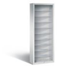 C+P Fächerregal mit Rückwand Serie 13 lichtgrau 700 x 300 x 1980 mm