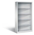 C+P Stahlregal mit Rückwand Serie 13 lichtgrau Maße 1000 x 420 x 1980 mm