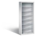 C+P Stahlregal mit Fächer und Rückwand Serie 13 lichtgrau 700 x 300 x 1690 mm