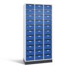 C+P Verteilerschrank 33 Fächer 1950 x 920 x 490 mm lichtgrau enzianblau
