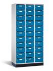 C+P Verteilerschrank 33 Fächer Serie 8170 1950 x 920 x 490 mm lichtgrau lichtblau