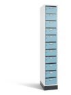 C+P Verteilerschrank 11 Fächer 1950 x 320 x 490 mm weiß horizontblau