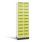 C+P Verteilerschrank Serie 8170 22 Fächer 1950 x 620 x 490 mm weiß viridingrün