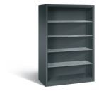 C+P Werkstattregal mit Rückwand und Stahlfächer anthrazit 1200 x 600 x 1950 mm