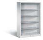 C+P Werkstattregal mit Rückwand und Stahlfächer lichtgrau 1200 x 600 x 1950 mm