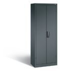 C+P Werkstattschrank mit Zylinderschloss 700 x 400 x 1950 mm dunkelgrau