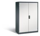 C+P Werkstattschrank Serie 89 mit 4 Stahlböden hellgrau 1200 x 600 x 1950 mm