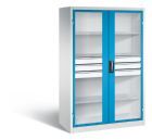 C+P Werkstattschrank mit Fenster und Schubladen H 1950 x B 1200 x T 600 mm