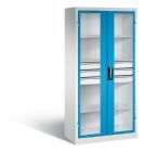 C+P Werkstattschrank Serie 89 mit Fenster und Schublaude 1950 x 930 x 500 mm
