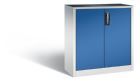 C+P Werkstattschrank mit Zylinderschloss enzianblau grau 930 x 400 x 1000 mm