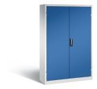 C+P Werkstattschrank mit großen Flügeltüren in enzianblau 1200 x 400 x 1950 mm